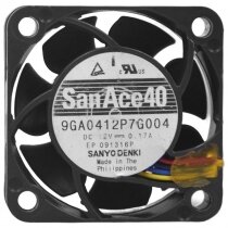 Sanyo Denki 9GA0412P7G004 DC 12V 0.17A 4015 Axial Cooling Fan