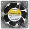 Sanyo Denki 9GL1212H1D05 DC 12V 0.38A IP68 Waterproof Axial Cooling Fan