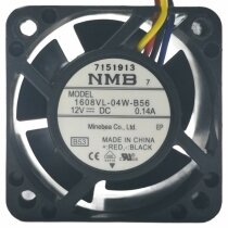 NMB 1608VL-04W-B56 DC 12V 0.14A 4 Wires Axial Cooling Fan