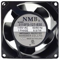 NMB 3115FS-12T-B30 AC 115V 8.5/7W Impedance Protected Axial Cooling Fan