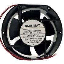 NMB-MAT 5920PL-05W-B70 DC 24V 1.25A 2 Wires Axial Cooling Fan