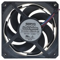 Servo D1225C12B9YP-28 DC 12V 0.56A 2 / 3 / 4 Wires Axial Cooling Fan