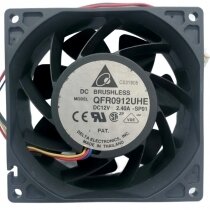 Delta QFR0912UHE 12V 2.40A 4 Wires DC Brushless PWM Axial Cooling Fan