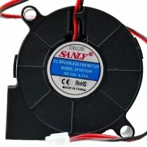 SANLY SF5015SM 12V 0.12A 2 Wires DC Brushless Blower Cooling Fan