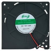 STK ST12032B24H DC 12V 0.8A 2 Wires Blower Cooling Fan
