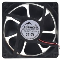 SNOWFAN YY12038H24S DC 24V 0.30A 2 Wires Axial Cooling Fan