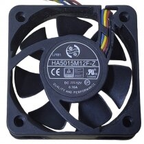 ONG HUA HA5015M12F-Z DC 12V 0.16A 4 Wires Axial Cooling Fan