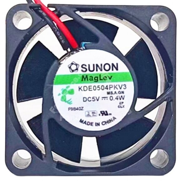 Sunon Maglev KDE0504PKV3 DC 5V 0.4W 2 Wires Axial Cooling Fan