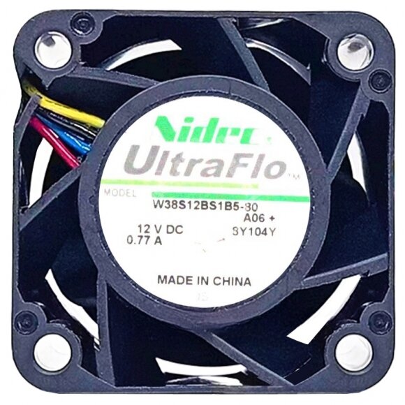 Nidec UltraFlo W38S12BS1B5-80 DC 12V 0.77A 4 Wires PWM Axial Cooling Fan