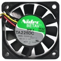 Nidec TA225DC R33965-58CIS1F DC 12V 0.16A 3 Wires 6015 Axial Fan