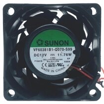 Sunon VF60381B1-Q070-S99 DC 12V 11.76W 2 / 3 / 4 Wires Axial Fan