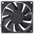 Protechnic MGA8012YR-O15 DC 12V 0.28A 2 Wires 8015 Axial Cooling Fan