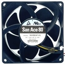 Sanyo Denki 9GV0824F101 DC 24V 0.8A 3 Wires 8038 Axial Cooling Fan
