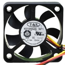 T&T 4010H12S NF1 DC 12V 0.18A 3 Wires Axial Cooling Fan