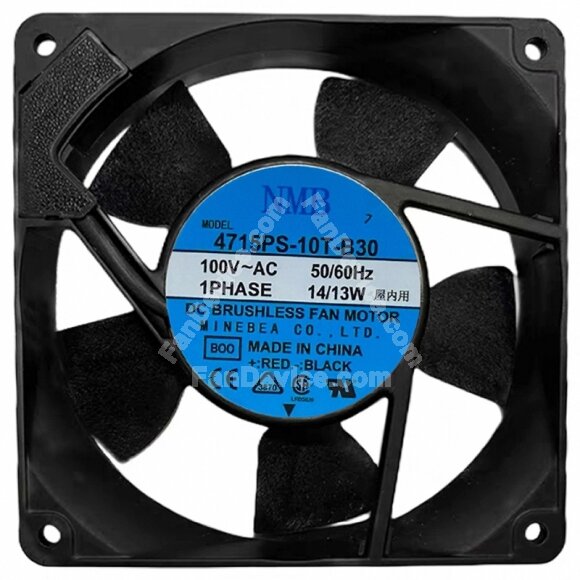 NMB 4710PS-10T-B30 AC 100V 14/13W 2 Wires 12025 DC Brushless Axial Fan