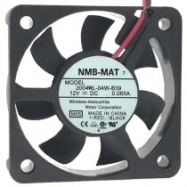 NMB-MAT 2004KL-04W-B39 DC 12V 0.065A 2 Wires 5010 Axial Cooling Fan