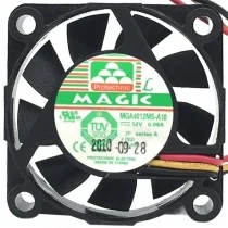Magic MGA4012MS-A10 DC 12V 0.09A 2 / 3 Wires Axial Cooling Fan