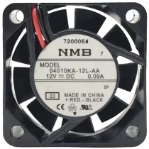 NMB 04010KA-12L-AA DC 12V 0.09A 2 Wires Axial Cooling Fan