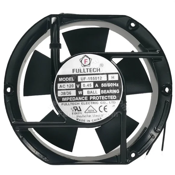 FULLTECH UF-155012 H 120V 0.45A 38/36W Ball Bearing Impedance Protected Cooling Fan