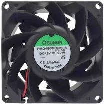 Sunon PMD4808PMB2-A DC 48V 6.7W 2 Wires Axial Cooling Fan
