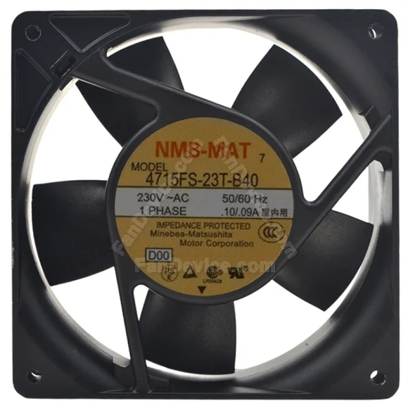 NMB-MAT 4715FS-23T-B40 230V 0.10/0.9A 1 PHASE Impedance Protected Cooling Fan
