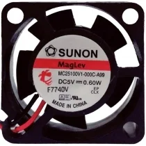 Sunon MC25100V1-000C-A99 5V 0.60W 2 Wires Maglev Cooling Fan