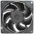 Sanyo 9GA0812J40031 DC 12V 0.6A 3 Wires Axial Cooling Fan