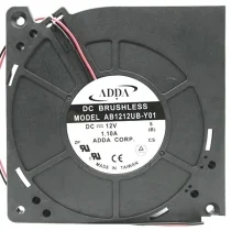 ADDA AB1212UB-Y01 12V 1.10A DC Brushless 2 Wires Blower Cooling Fan