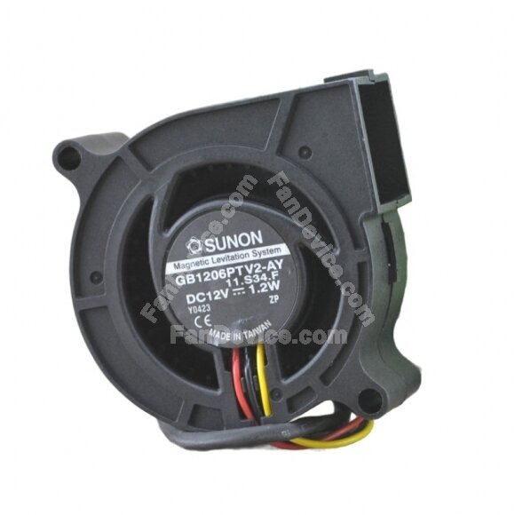 Sunon GB1206PTV2-AY DC 12V 1.2W 3 Wires Blower Cooling Fan