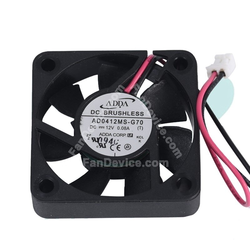 ADDA 4010 AD0412MX-G70 DC12V 0.08A Hydraulic Bearing Silent Cooling Fan – 40mm