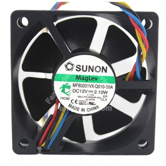 Sunon MF60201VX-Q010-S9A DC 12V 2.10W 2 Wires / 3 Wires / 4 Wires Axial Cooling Fan