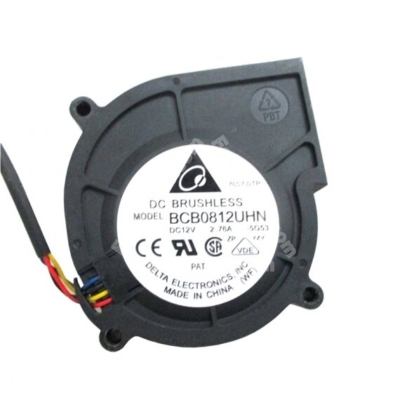 Delta BCB0812UHN DC 12V 2.76A 4 Wires Blower Cooling Fan