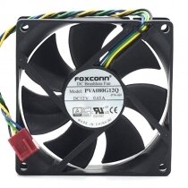 Foxconn PVA080G12Q DC 12V 0.65A 2 Wires / 3 Wires / 4 Wires Axial Cooling Fan