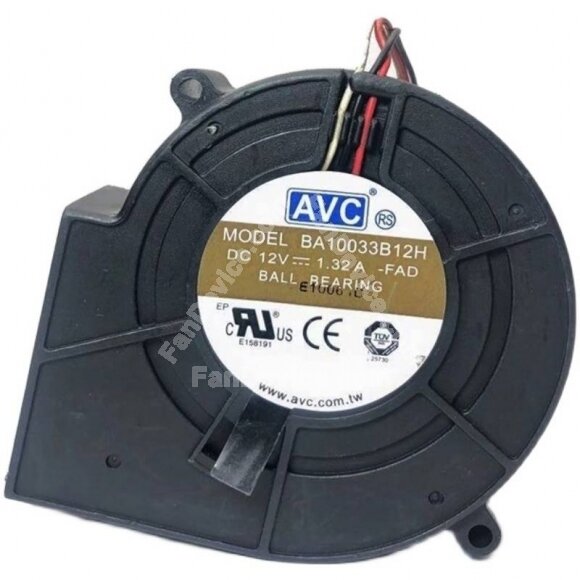 AVC BA10033B12H DC 12V 1.32A 2 Wires / 3 Wires / 4 Wires Blower Cooling Fan