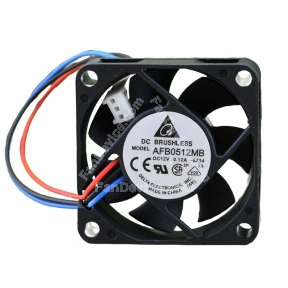 Delta AFB0512MB DC 12V 0.12A 2 Wires / 3 Wires Axial Cooling Fan