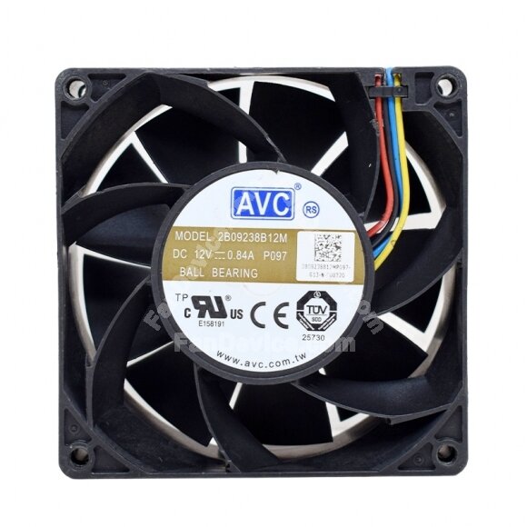 AVC 2B09238B12M DC 12V 0.84A 9238 Axial Ball Bearing Cooling Fan