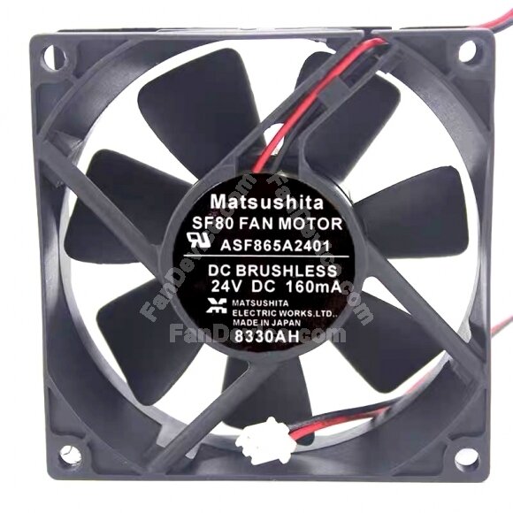 Matsushita ASF865A2401 DC 24V 160mA 2 Wires / 3 Wires Axial Cooling Fan