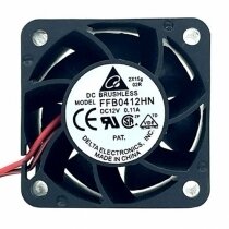Delta FFB0412HN DC 12V 0.11A 2 Wires / 3 Wires Axial Cooling Fan