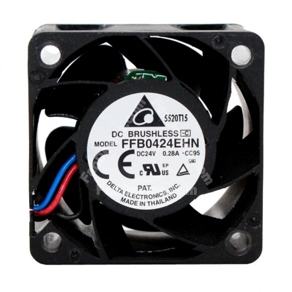 Delta FFB0424EHN DC 24V 0.28A 3 Wires Axial Cooling Fan
