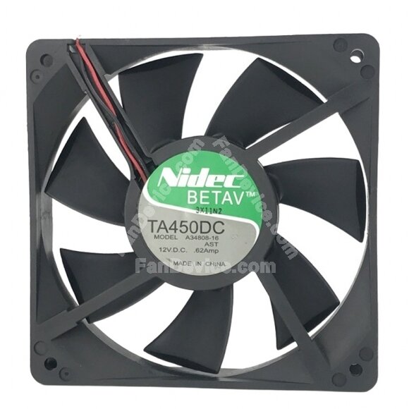 Nidec TA450DC A34808-16 DC 12V 0.62Amp 12025 Axial Cooling Fan