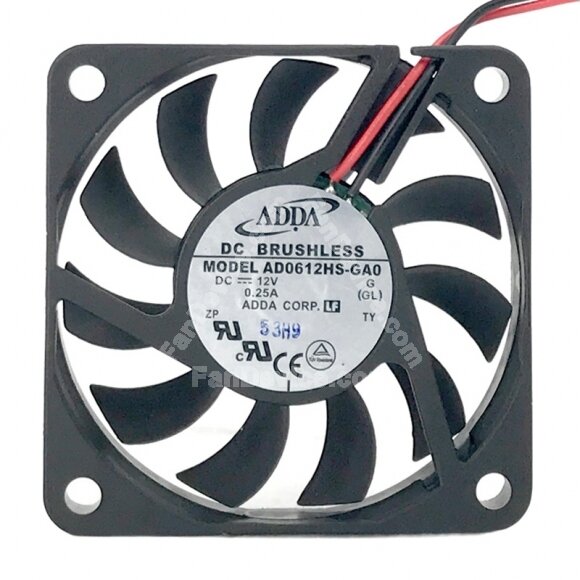 ADDA AD0612HS-GA0 DC 12V 0.25A 6010 Axial Cooling Fan