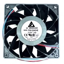 Delta TFB1224GHE DC 24V 1.44A 2 Wires / 3 Wires Axial Cooling Fan