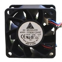 Delta FFB0612HHE DC 12V 0.34A 2 Wires / 3 Wires Axial Cooling Fan