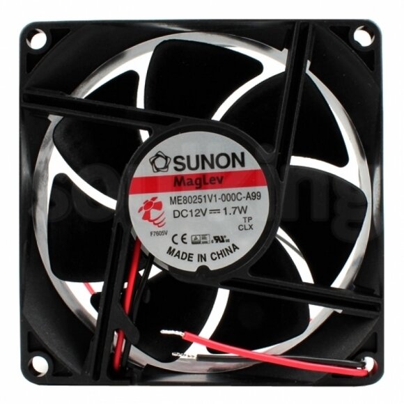 Sunon ME80251V1-000C-A99 DC 12V 1.7W 2 Wires Axial Cooling Fan