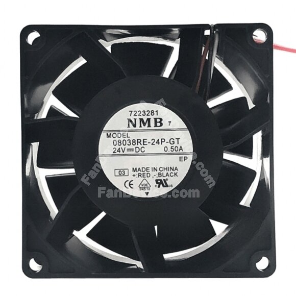 NMB 08038RE-24P-GT DC 24V 0.50A 8038 Axial Cooling Fan