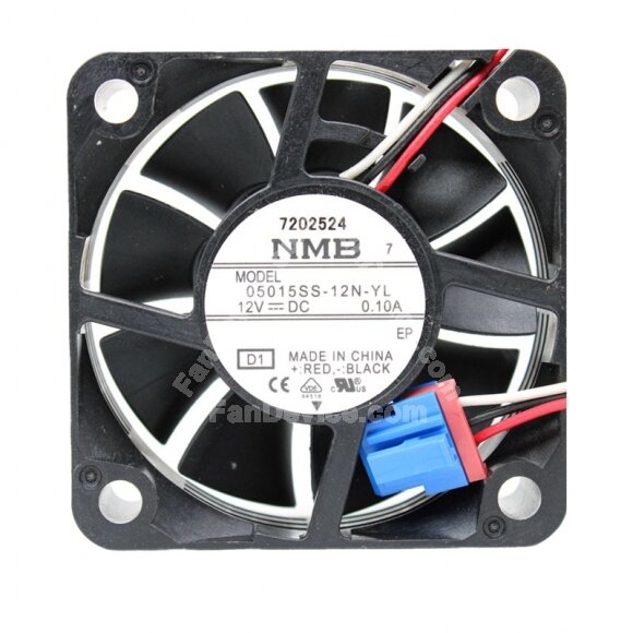 NMB 05015SS-12N-YL DC 12V 0.10A 5015 Axial Cooling Fan