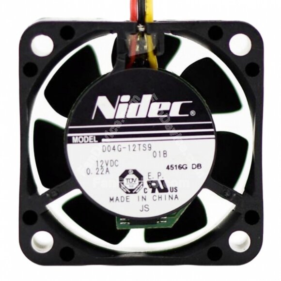 Nidec D04G-12TS9 01B DC 12V 0.22A 4020 Axial Cooling Fan