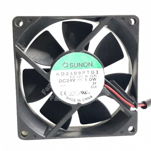 Sunon KD2409PTB3 DC 24V 1.0W 2 Wires / 3 Wires Axial Cooling Fan