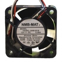 NMB-MAT 1608KL-04W-B19 DC 12V 0.06A 3 Wires Axial Cooling Fan