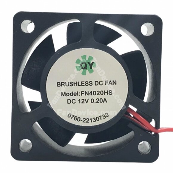 QY FN4020HS DC 12V 0.20A 4020 Axial Brushless Cooling Fan